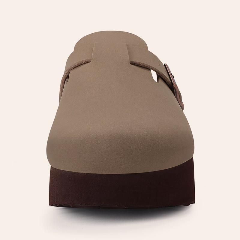 Módní dámské platformové pantofle Kidmi Dámské pantofle Muly Korkové dřeváky Pantofle Venkovní Hluboké podpatky Vodotěsné Plážové pantofle s podporou klenby