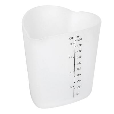 Spessore 500ml Tazza di misurazione in silicone resistente alle alte temperature