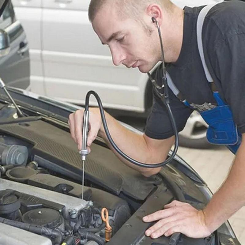 Car Sound Diagnostic Instrument Stainless Steel Car Cylinder Stethoscope Engine Noise Abnormal Diagnostic Tool Auto Detector Hot