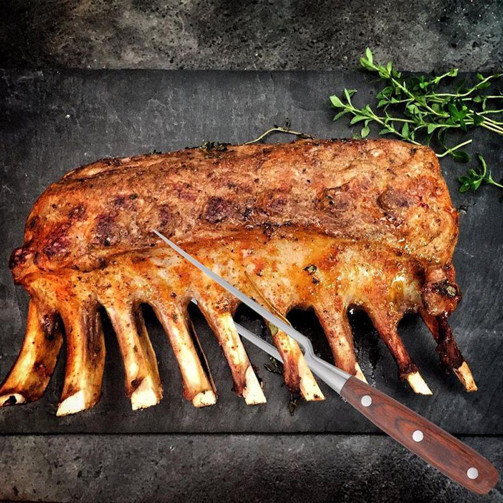 Stainless Steel Roasting Cooking Fish Food BBQ Tool Barbecue Fork Meat Fork Kitchen Accessories