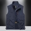 Pánská vesta jarní a podzimní tenká ležérní prodyšná vesta pro pánská rybářská vesta pro mládež