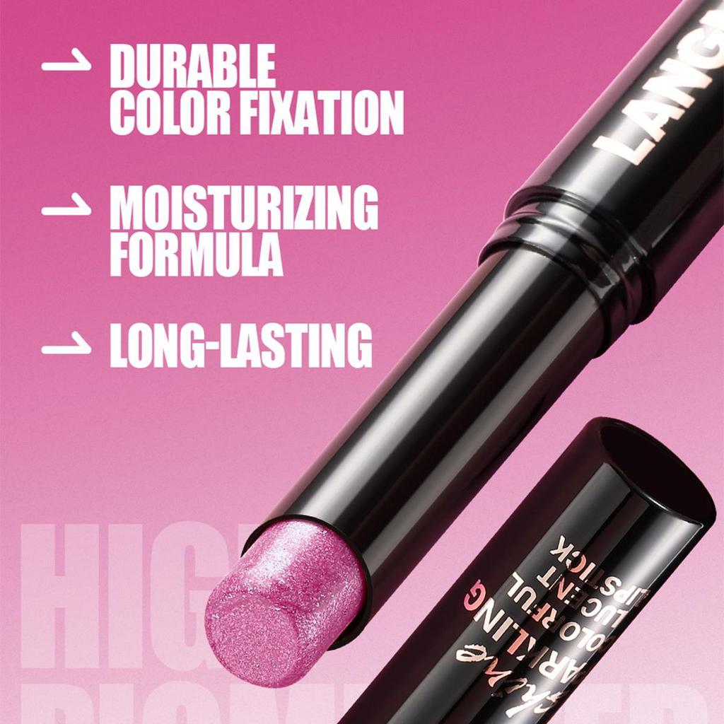 Diamond Pearlescent Lipstick Waterproof Long Lasting Non-stick Cup Matte Velvet Shiny Lipsticks Red Sexy Lips Makeup Cosmetics