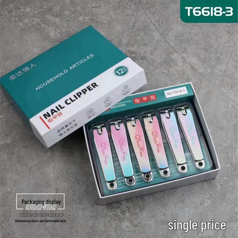 Jindaqiangren Large Carbon Steel Nail Clippers - Flat Mouth Manicure Tool with Free Shipping