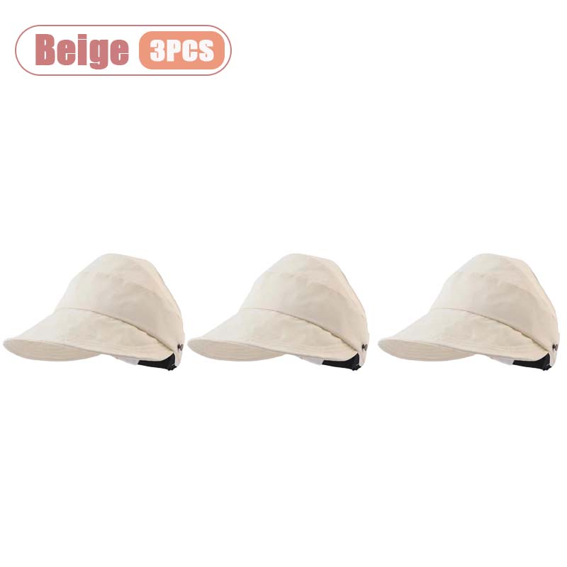 1-5PCS Women‘s Summer Sun Protection Hat Visor Face Cover Bucket Cap Korean Style Baseball Hat for Outdoor Beach Travel