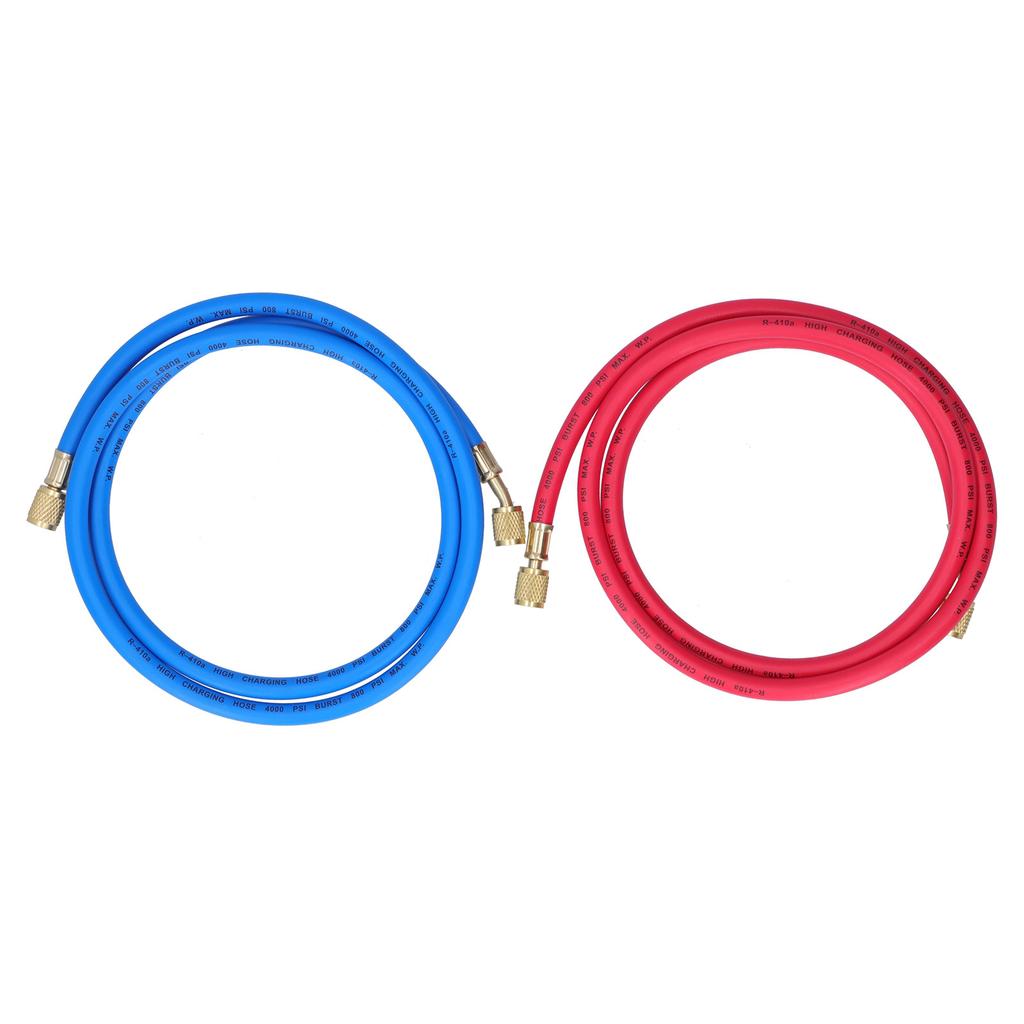 Conditioner Refrigerant Recharge Hose  Conditioning Refrigeration Adding Tool Accessory(Double English Standard Joint 2Pcs 1.5meters )
