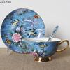 Cartoon Bird Pattern Cup Ceramic Cup&saucer Dining Table Coffee Mug Milk Tea Mugs Afternoon Tea Teacup Fruit Juice Container