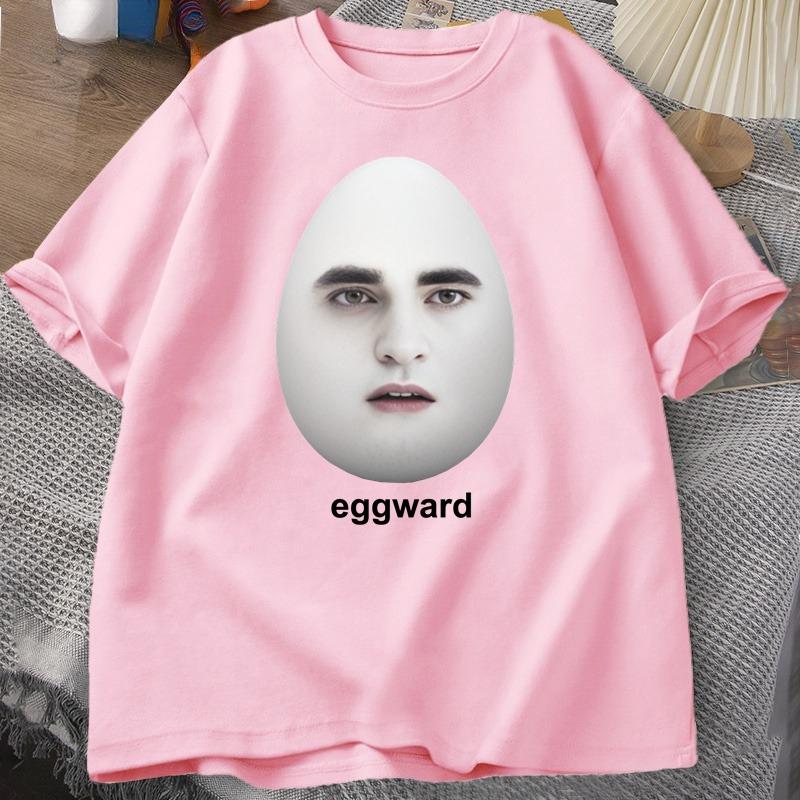 Twilight Eggward Meme TShirts Unisex Edward Cullen Parody Humor Graphic T Shirt Casual Cotton Short Sleeve Printed Tshirt Tops