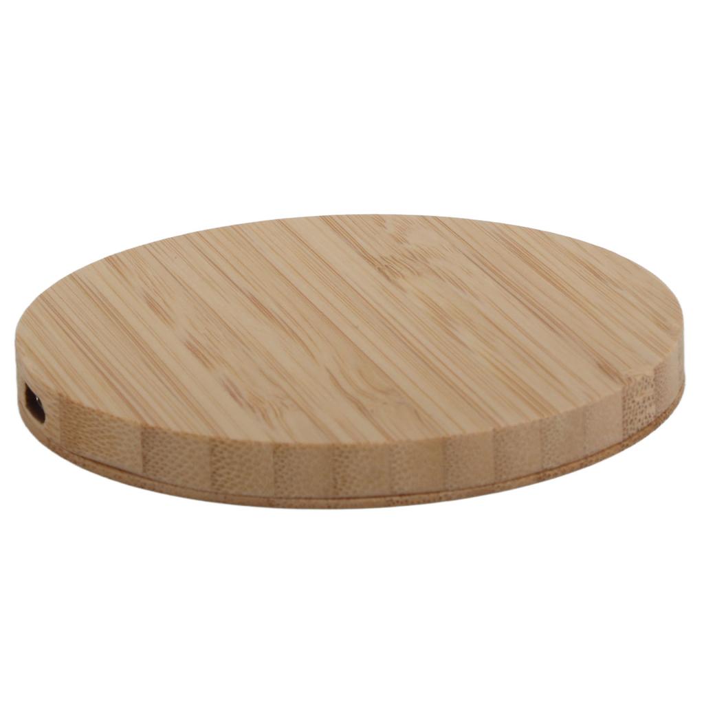 Wireless Charger 15W Power 8MM Transmission 5V3A 9V2A 12V1.5A Output 5W 7.5W 10W 15W Input Fast Bamboo Charging Station