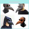 Plague Doctor Bird Mask With Long Nose Beak For Authentic Halloween Cosplay Look