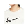 Nike Loose Fit Round Neck Short Sleeve T-Shirt With Back Letter Pattern Women Tops Sail-White DQ3308-133