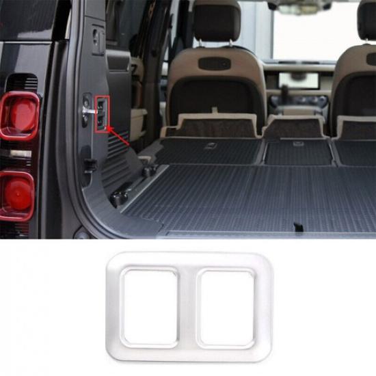 Trunk Tow Truck Switch Cover Trim 1X Fit For Defender 110 - Matte Silver