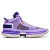 Li Ning Fan Wu 3 Ultra Fabric TPU Shock Absorption Wear Resistant Mid Top Basketball Shoes Men Basketball Shoes Purple ABFS011-10