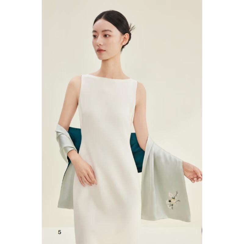 Wanshili Hand-Embroidered 100% Silk Scarf