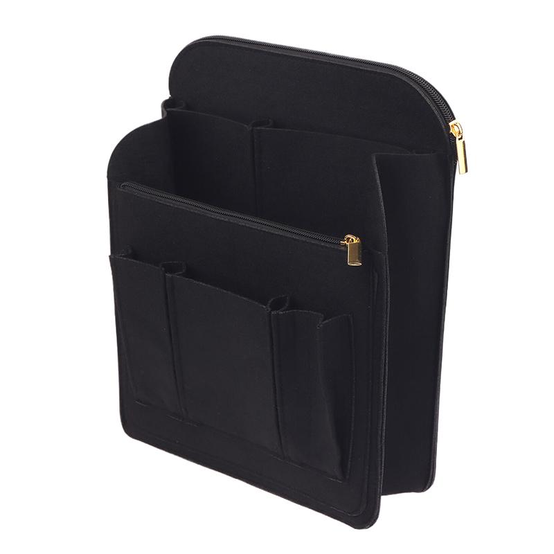Traveling Backpack Insert Storage Bags Handbag Backpack Liner Make Up Organizer Bag Insert Women'S Felt Toiletry Cosmetic Bag