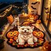 Skin-Friendly Halloween Floor Mat Faux Cashmere Entryway Rug Creative Dirt Trapping Mat  Indoor