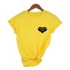 Russian Summer Graphic Women T Shirts Harajuku Love Heart Print Grunge Short Sleeve Ropa De Mujer