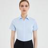 Fengxun Women's 60% Cotton Short Sleeve Workwear Shirt