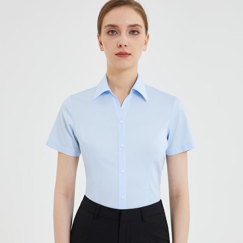 Fengxun Women s 60% Cotton Short Sleeve Workwear Shirt 160/84