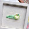 2025 4pcs Cute Apple BB Clip Ins Simulated Fruit Hairpin Broken Hair Side Girl Hairpin Sweet Hair Accessories Clip Headwear