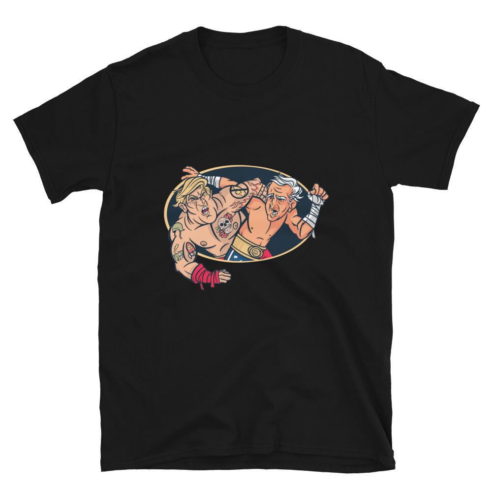 Trump Vs Biden Wrestling T-Shirt L