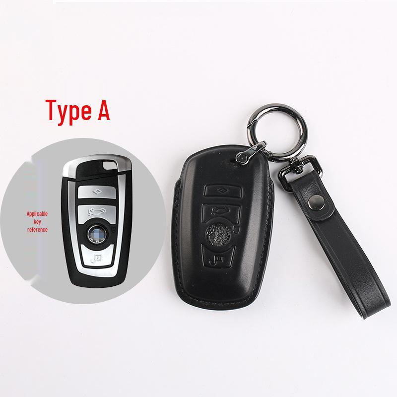 Genuine Leather Key Case for BMW 5 & 7 Series - Blade Key Compatible