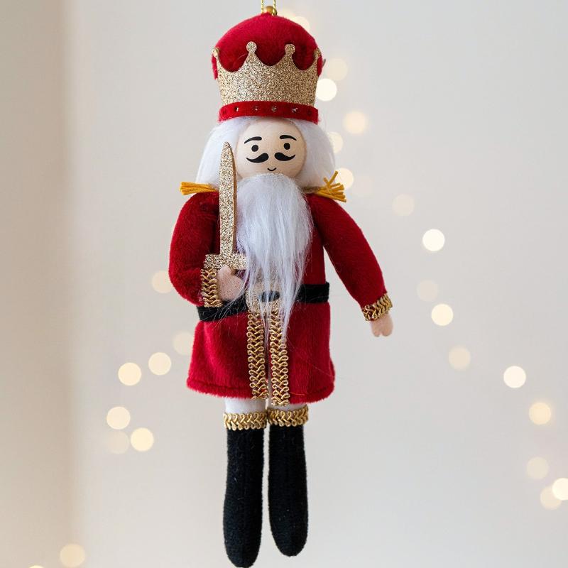 

Christmas Tree Hanging Pendant Christmas Tree Pendant Plush Hanging Xmas Decoration Charms New Year Gifts Home Decor 2025 New червоний