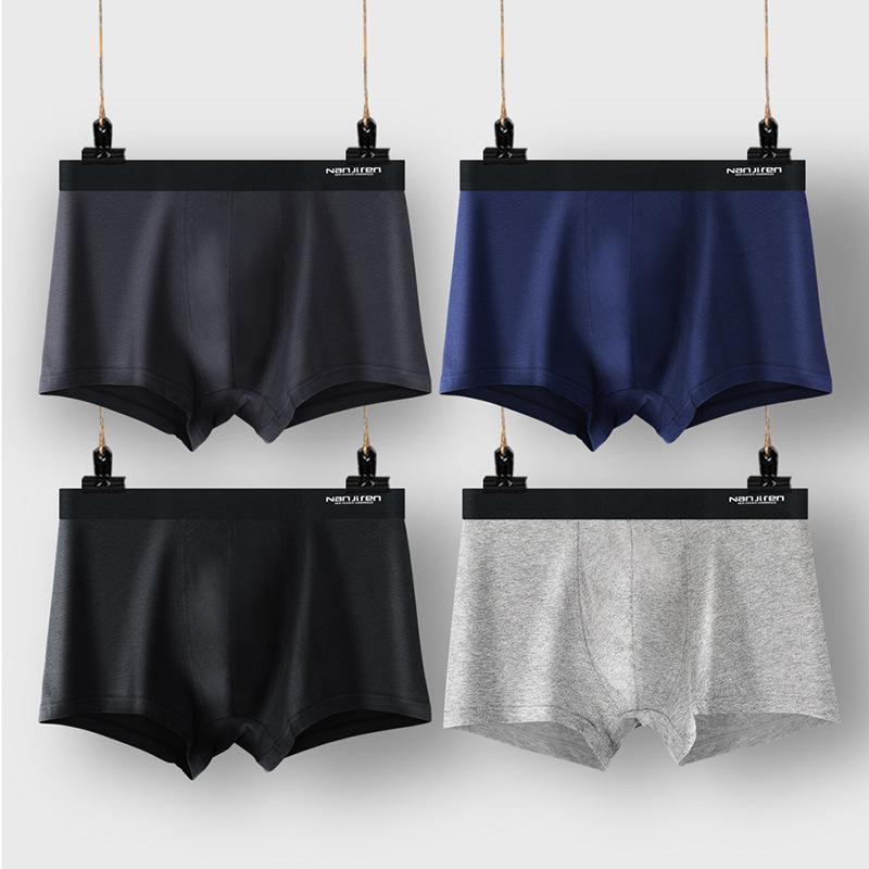 4 PZ Intimo da Uomo Cotone Taglia Grande Boxer Uomo Mutande Slip L-6XL