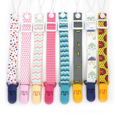 Clip Portaciuccio Cartoon Carino per Bambino Catena Nastro Porta Ciuccio Catene Cinturino con Fibbia Regolabile per Ciuccio Regalo per Alimentazione Bambino