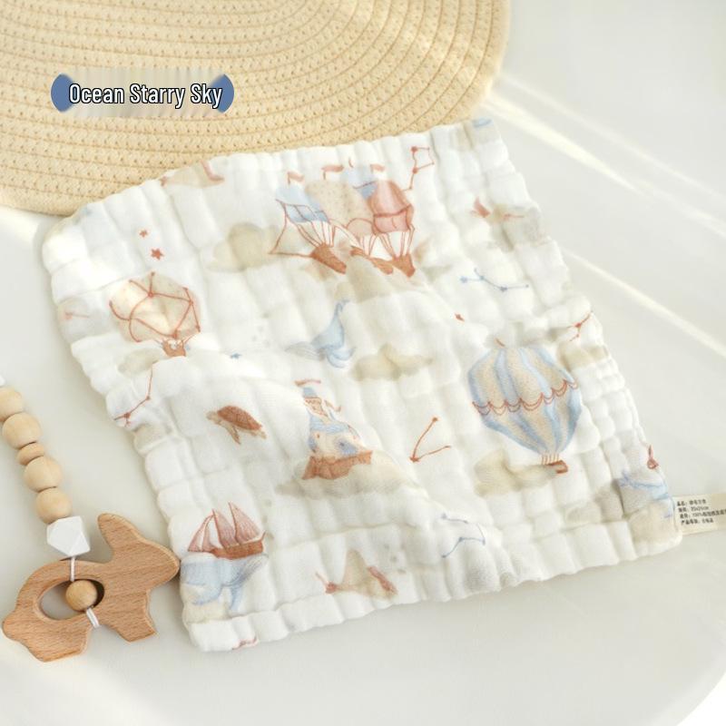 Summer Infant Face Wash & Bib: Six-Layer Gauze Baby Towel