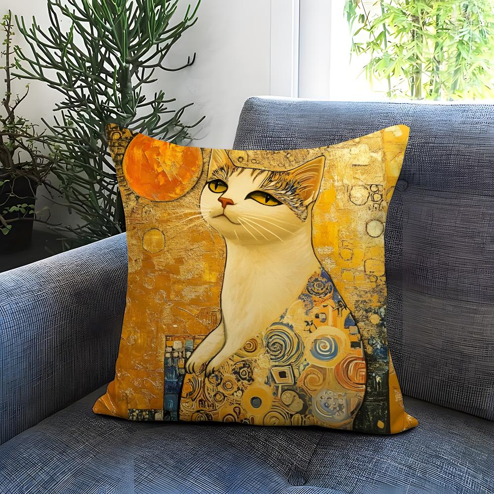 Popular GGustav Klimtied Cushion Cover Comfortable Reversible Pillow Cover Ideal for Car Sofa Bedroom Beyond