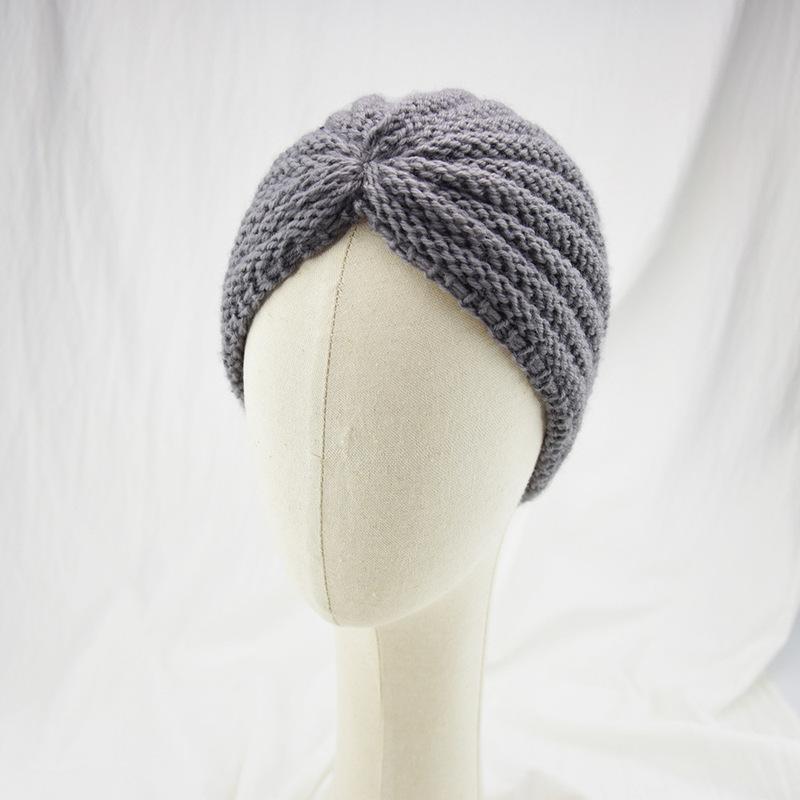 Femei toamna și iarna cruce tricotată pălărie nod turban eșarfă pliabilă pălărie pălărie eșarfă cap eșarfă cap eșarfă