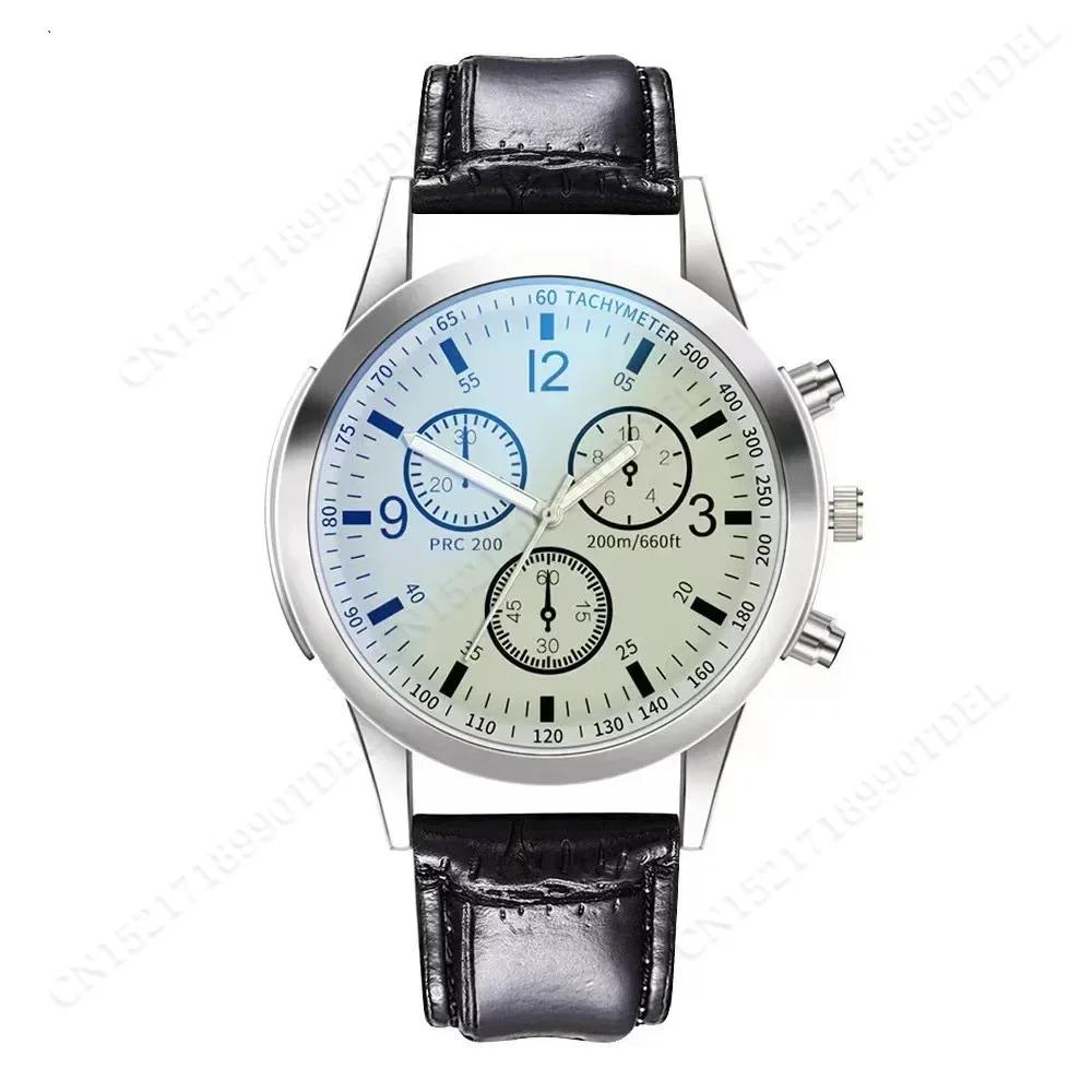 Men Watches Luxury Band Round Watch Fashion Blu-ray Roman Watch for Man Relojes Para Hombre