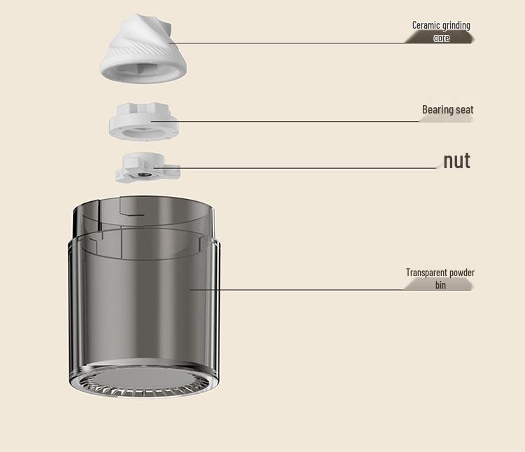 Compact Manual Coffee Bean Grinder – Hand Drip and Grinding Tool for Home Use