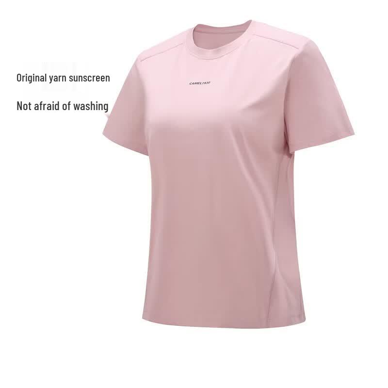 Camel Women's Quick-Dry Round Neck Short Sleeve T-Shirt A26BA6K049