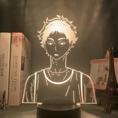 Lamp Haikyuu Tsukishima Kei Night Lights Kenma Kozume LED Acrylic Desk USB 3D Lighting Gift Bedroom Decore