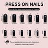 24pcs medium water pipe press on nails with 3D floral design, European & American style false nails for cross-border wholesale.