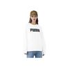 Puma Essential Logo Printed Sports Crewneck Sweatshirt Women Sweatshirt White 855318-02