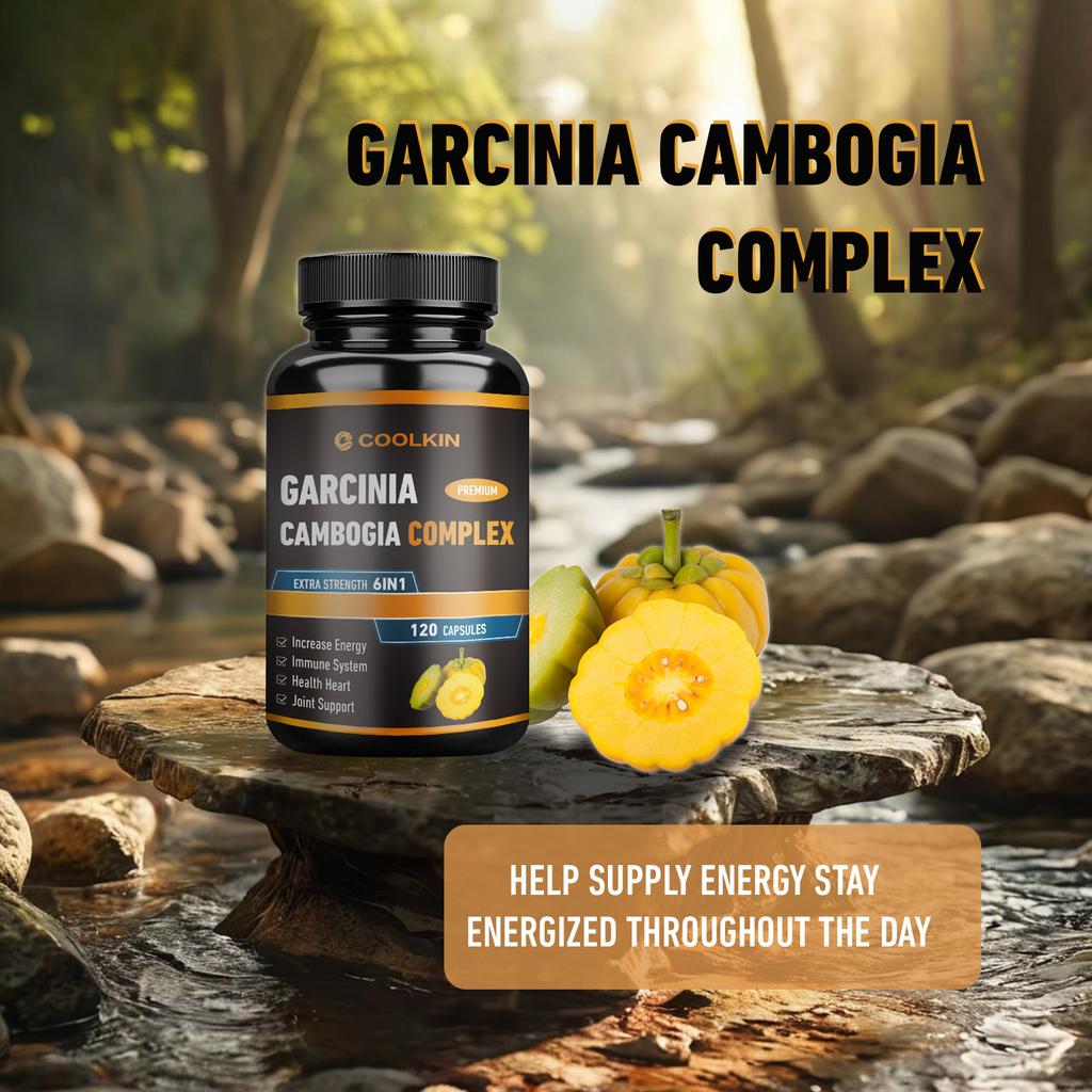 6-in-1 Garcinia Cambogia Potent Supplement, Gentle and Easily Absorbed, Suitable for Both Men and Women