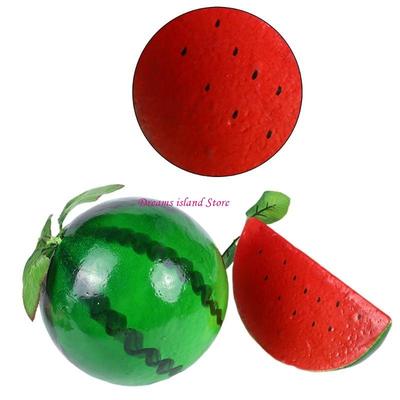 Künstliche Wassermelone Simulation Obst Schaumstoffe Wassermelone Frucht für Fotografie HX6C