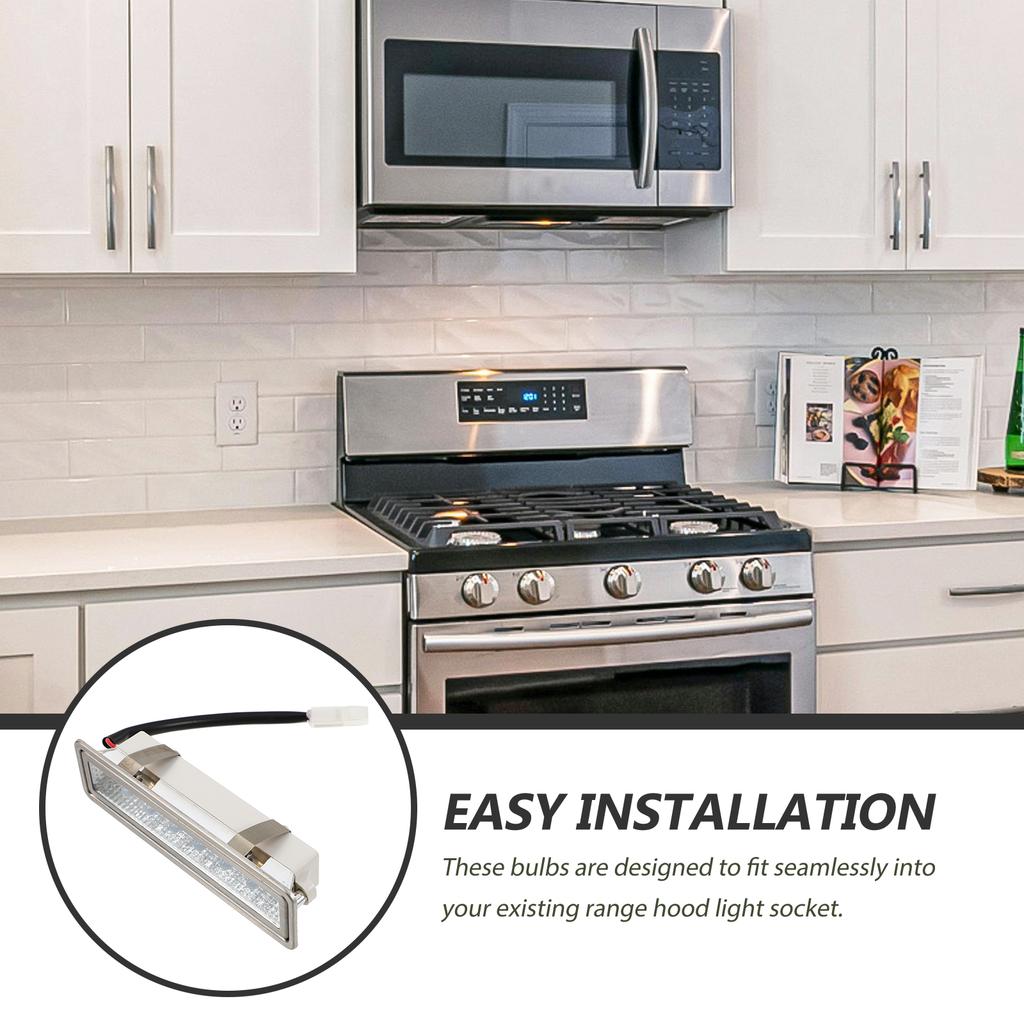 Rectangle Led Lighting Bulb Universal Range Hood Light Replacement Appliance Tube Stove Hood Lights Kitchen Energy