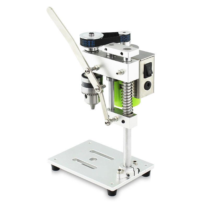 Compact Mini Desktop Precision Variable Speed Electric Drill with Stand