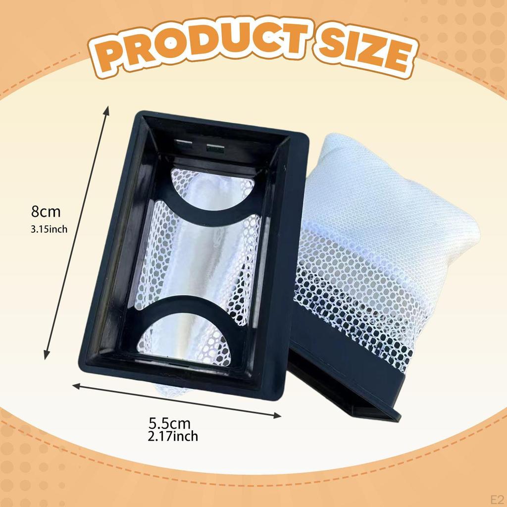 Turtle Tank Bag Filtration Accessory Easy to Install Premium Replacement Aquarium Side