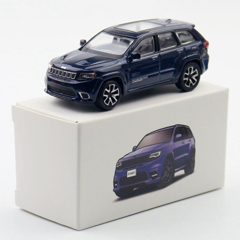 1:64 Jeeps Grand Cherokee SUV Alloy Car Model Diecast Metal Off-road Vehicles Car Model Simulation Miniature Scale Kids Toy Gift