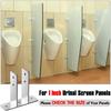 B97A-4 Pack Urinal Screen Polished Chrome With Fasteners For Repairs Hardware For New Installations Or Repairs