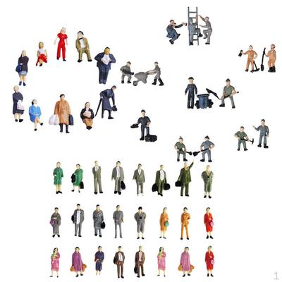73 Stück Modellarbeiter Personen Figur Passagiere Zug Eisenbahn Diorama 1:87 H0-Maßstab