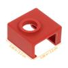 6Pcs Extruder Accessories 3D Printer Heating Block Silicone Cover Retains Heat for High Temp Materials Like ABS Nylon Stable