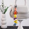 Kawaii-Cute Y2K Beaded Chain Keyring Anti-lost Car Key Chain  Birthday Gift