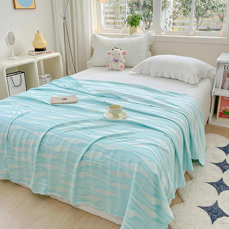 New Grade A 100% Bamboo Cooling Blanket Skin-friendly Breathable Summer Duvet Pure Natural Plant Coolness Air Conditioning Quilt