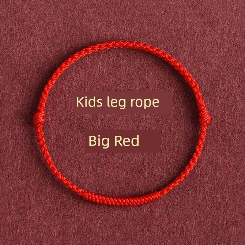 This Animal Year Red Rope Bracelet Female Couple Anklet Bad Luck Lucky Carrying Strap Baby Kids Safe Foot Chain Male Gift
