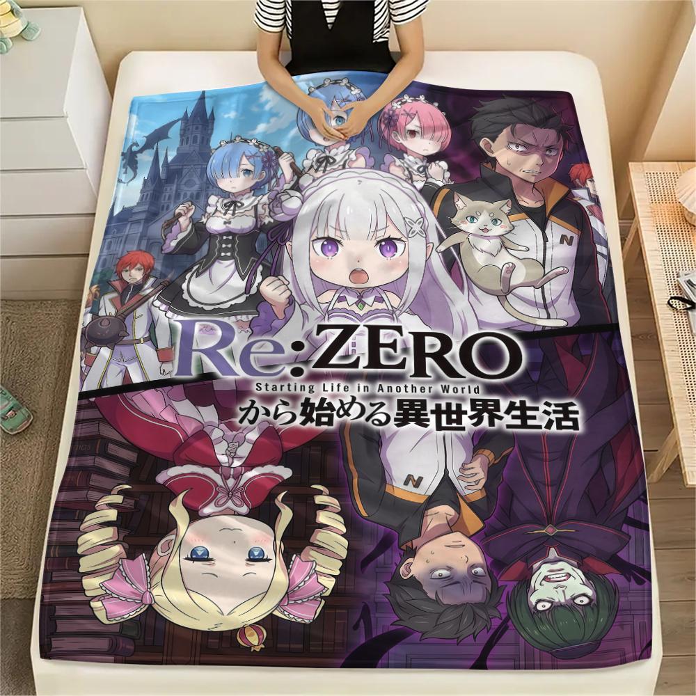 ReZero Starting Life in Another WorldPrint Flannel Blanket, High quality Comfortable for All Seasons, Home Decor, Warmth and Comfort